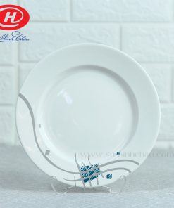 Bát Đĩa Minh Châu Vẽ Kẻ Xanh