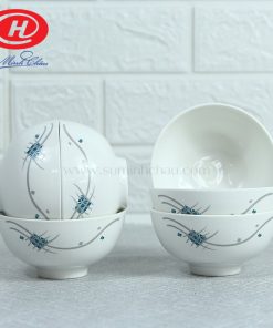 Bát Đĩa Minh Châu Vẽ Kẻ Xanh