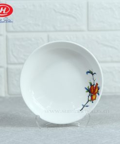 Đĩa hàn sâu Minh Châu 3 vẽ hoa lựu
