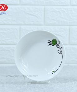 Đĩa hàn sâu Minh Châu 6 vẽ nguyệt quế