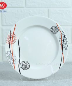 Bát Đĩa Minh Châu Vẽ Hoa Cam