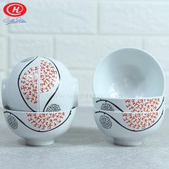 Bát Đĩa Minh Châu Vẽ Hoa Cam