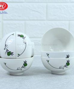 Bát Đĩa Minh Châu Vẽ Nguyệt Quế